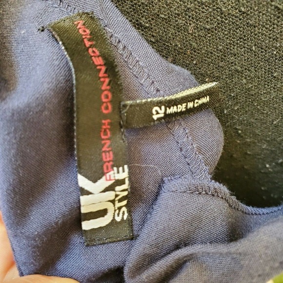 French Connection UK Style Blue Sequin Dress Sz 12 - Picture 7 of 15